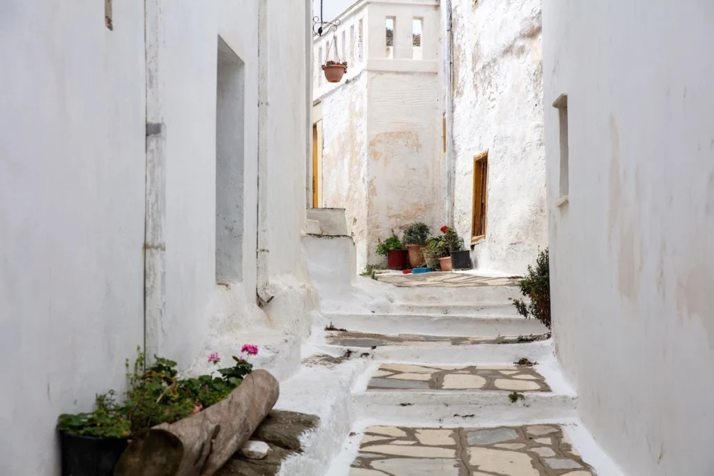 Marble streets lead to the School of Fine Arts specialising to mable sculpture.