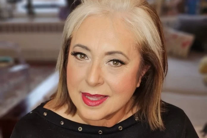 A professional portrait of author and journalist Justine Frangouli-Argyris.