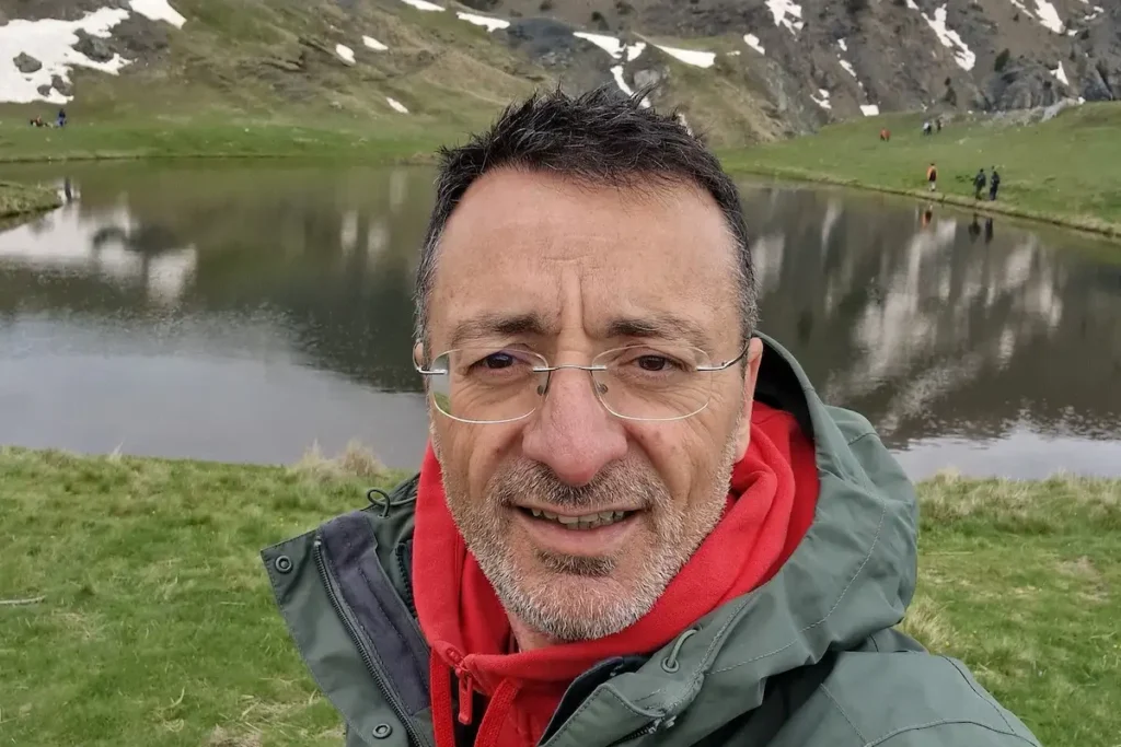 Mayor Spyros Stamatopoulos at the mountains above Kiato, Corinthia, Greece