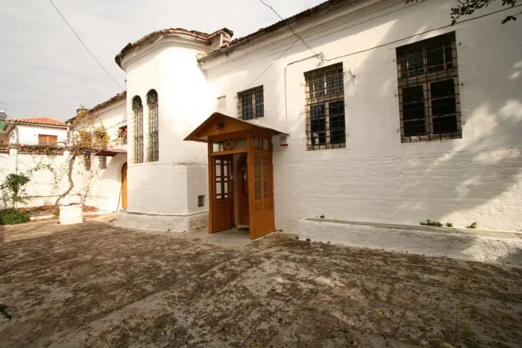 Exterior of the Jewish synagogue in Ioannina Greece