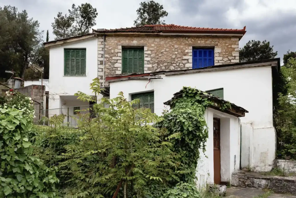 Traditional old stone house in Ioannina Epirus Greece